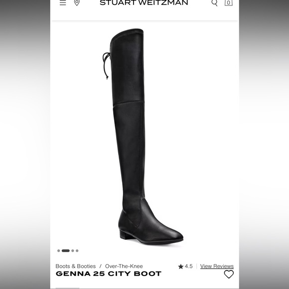 Stuart Weitzman Shoes - Stuart Weitzman Leather Genna Over The Knee Boot